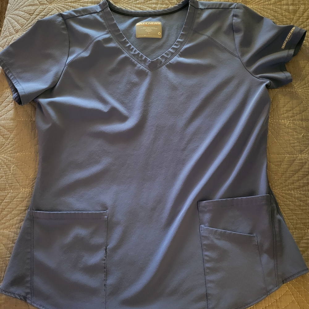 Skechers Ceil Blue Scrub Top
